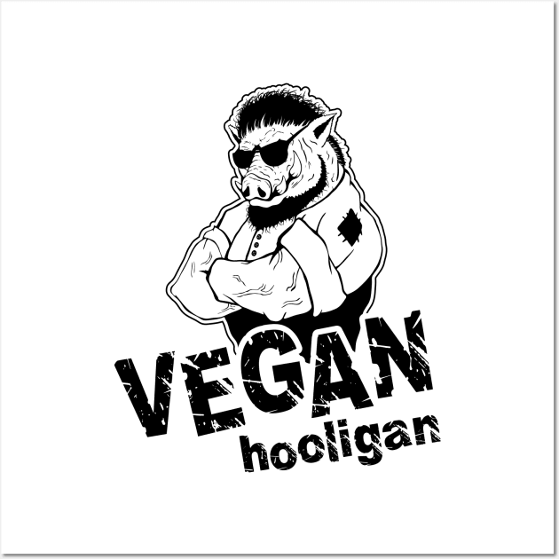 Vegan hooligan - boar Wall Art by MaksKovalchuk